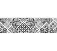Passatoia da cucina, 100% Made in Italy, Tappeto antimacchia con stampa digitale, Runner antiscivolo e lavabile, Modello Curro, cm 280x52