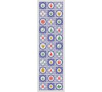 Passatoia da cucina, 100% Made in Italy, Tappeto antimacchia con stampa digitale, Runner antiscivolo e lavabile, Modello Andrea, cm 180x52