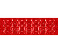 Passatoia da cucina, 100% Made in Italy, Tappeto antimacchia con stampa digitale, Runner antiscivolo e lavabile, Modello Natale - Cairo, cm 180x52
