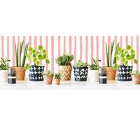 Passatoia da cucina, 100% Made in Italy, Tappeto antimacchia con stampa digitale, Runner antiscivolo e lavabile, Modello Cactus - Anny, cm 140x52