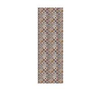 Passatoia da cucina, 100% Made in Italy, Tappeto antimacchia con stampa digitale, Runner antiscivolo e lavabile, Modello Geometrico - Cella, cm 140x52