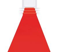 Passatoia per matrimoni, antiscivolo, spessore 2 mm, con nastro adesivo, 1 x 50 m, passerella per corridoio, ricevimenti, feste, mostre e occasioni speciali, colore: rosso