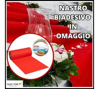 PASSATOIA ROSSA TAPPETO ROSSO CORSIA NATALE MATRIMONIO CERIMONIA FESTE EVENTI