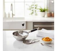 Passatutto Manuale con 3 Dischi Multifunzione Passaverdure in Acciaio Inox