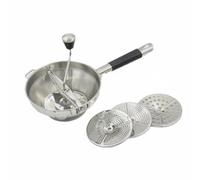 Passatutto Manuale con 3 Dischi Multifunzione Passaverdure in Acciaio Inox