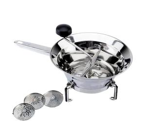 PASSATUTTO PASSAPOMODORO PASSAVERDURE CM 26 MANUALE RONDO' GIGANTE IN ACCIAIO