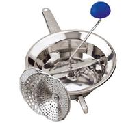 PASSATUTTO PASSAVERDURA IN ACCIAIO INOX EMANUEL CON 3 FILTRI INTERCAMBIABILI DIA