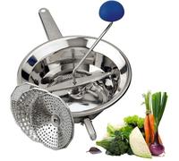 Passaverdure Manuale in Acciaio 24 CM con 3 Dischi - Passatutto - Passapomodoro
