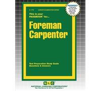 Passbooks Foreman Carpenter (Tascabile) Career Examination