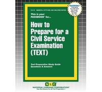 Passbooks How to Prepare for a Civil Service Examination (TEXT) (Tascabile)