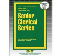 Passbooks Senior Clerical Series (Tascabile) Career Examination