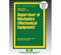 Passbooks Supervisor of Mechanics (Mechanical Equipment) (Tascabile)