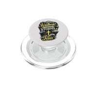 Passeggiando attraverso le tempeste con Gesù Christian Faith Design PopSockets PopGrip per MagSafe