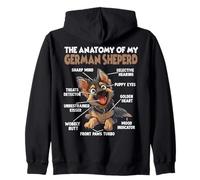 Passeggiata per Cani da Pastore Tedesco T Amante dei Cani Felpa con Cappuccio