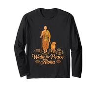 Passeggiata per i monaci della Pace con Aloka Dog Monks Minimalist Zen Maglia a Manica