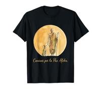 Passeggiata per i monaci della Pace con Aloka Dog Monks Minimalist Zen Maglietta