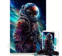 Passeggiata spaziale Due adolescenti Puzzle da 1000 pezzi Gioco di sfida per la mente Divertimento condiviso Clear Cut Sorpresa calorosa 38x26cm