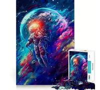 Passeggiata spaziale Tre puzzle da 1000 pezzi per adulti e ragazzi Gioco per la mente Calma mentale Taglio preciso Regalo di Natale 38x26cm