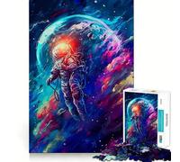Passeggiata spaziale, tre puzzle per adulti, 1000 pezzi, gioco di logica e abilità, divertimento lento, taglio preciso, pezzo da collezione 38x52cm