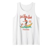 Passeggiata sul lungomare di Fort Myers Beach, Florida, per surfisti, Surf e Pesca Canotta