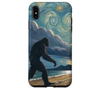Passeggiata sulla spiaggia tropicale di Bigfoot sotto i cieli crepuscolari stellati Custodia per iPhone XS Max