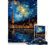 Passeggiata tranquilla a Zurigo Puzzle da 1000 pezzi per adolescenti Gioco di intelletto, momento di condivisione, taglio di qualità, regalo memorabile (38x26cm)