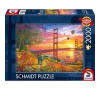 Puzzle Passeggiata al Ponte Golden Gate 2000 Pezzi