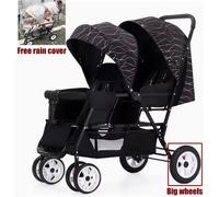 Passeggini gemelli passeggini pieghevoli leggeri per due bambini carrozzina doppia poussette bebé double age diffusents