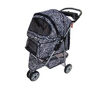 Passeggini per animali domestici per cani di taglia media Passeggino da viaggio per animali domestici Pieghevole Unico Passeggino per cani gatti Trolley per cuccioli Buggy Trasportino per cani Telai