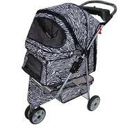Passeggini per animali domestici per cani di taglia media Passeggino da viaggio per animali domestici Pieghevole Unico Passeggino per cani gatti Trolley per cuccioli Buggy Trasportino per cani Telai