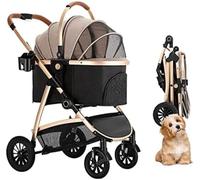 Passeggini per animali domestici per cani di taglia media, Passeggino per cani 3 in 1, Passeggini per gatti rimovibili, Passeggino per cani di grandi dimensioni, Cestino portaoggetti per ca