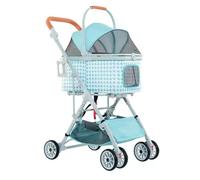 Passeggini per cani da passeggio 3 in 1 Passeggino per cani da viaggio portatile Passeggino per cani da esterno Carrello per animali a 4 ruote per animali di piccola taglia