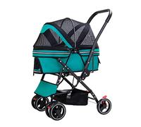 Passeggini pieghevoli per animali domestici/gatti/cani Passeggino premium per cani di piccola taglia e media Passeggino per cani Passeggino leggero per gatti Carrozzina da viaggio per cuccioli (Grig