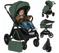 LIONELO LAYLA Passeggino combinato 2 in 1 da 0 a 48 mesi fino a 22 kg, navicella fino a 9 kg, schienale e poggiapiedi regolabili, AiryDots, ruote in poliuretano girevoli a 360°, sospensione completa