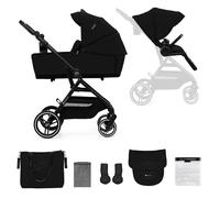 Passeggino 2 In1 Yoxi Pure Black Kinderkraft