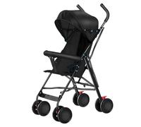 Passeggino a 4 ruote, passeggino a canna compatto Ingenious,Passeggino a canna per bambini 0-4 anni Pousette compatto e leggero, da viaggio, 45 x 67 x 100 cm, versione seduta, capote in tre parti, con