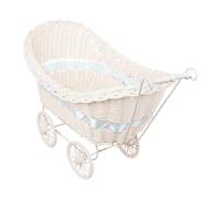 Passeggino a forma di centrotavola in tessuto Magasin, imitazione rustica, in rattan, carrelli | immagazzinamento estetico della luce per la decorazione di interni, le uscite del rattan
