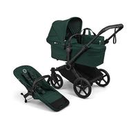 Passeggino Bugaboo Donkey 6 singolo, convertibile in modalità doppia e gemella, per neonati e bambini, doppio spazio e borsa laterale, facile da maneggiare con una sola mano, Fern Green