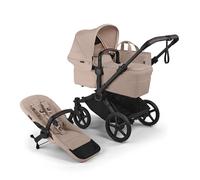 Passeggino Bugaboo Donkey 6 singolo, convertibile in modalità doppia e gemellare, per neonato e bambino piccolo, doppio spazio di archiviazione e borsa laterale, facile da maneggiare con una mano