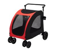 Passeggino Cane Passeggino per Cani Passeggino Per Cani Pieghevole Con 4 Ruote E Maniglia Regolabile Lucernario In Rete Passeggino Per Cani Di Taglia Grande E Media Passeggino per Gatti Passeggino Can