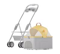 Passeggino Cane Passeggino per Cani Passeggino Pieghevole Per Cani Passeggino Per Animali Domestici 3 In 1 Con Cestino Portaoggetti Staccabile 4 Ruote Per Cani E Gatti Di Piccola Taglia Media Passeggi