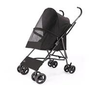 Passeggino Cani Il passeggino for animali domestici è leggero, pieghevole, può essere piegato quando si esce, passeggino for cani di piccola taglia in piedi Passeggino Per Animali Domestici(Black)