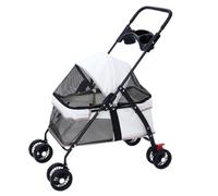 Passeggino Cani Passeggino For Animali Da Gita, Passeggino For Cuccioli, Passeggino For Cani, Piccolo, Leggero, Pieghevole, For Cani E Gatti Passeggino Per Animali Domestici(White)