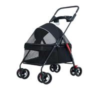 Passeggino Cani Passeggino For Animali Domestici, Passeggino Speciale For Cani, Passeggino For Gatti Pieghevole Leggero, Passeggino For Cani Di Piccola Taglia Passeggino Per Animali Domestici(Black)