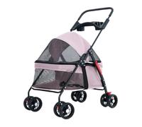 Passeggino Cani Passeggino For Animali Domestici, Passeggino Speciale For Cani, Passeggino For Gatti Pieghevole Leggero, Passeggino For Cani Di Piccola Taglia Passeggino Per Animali Domestici(Pink)