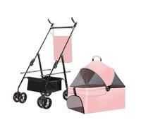 Passeggino Cani Passeggino For Animali Domestici, Passeggino Speciale For Cani, Portatile, Leggero E Pieghevole For Animali Di Piccola Taglia Quando Si Esce Passeggino Per Animali Domestici(Pink,B)