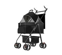 Passeggino Cani Passeggino For Animali Domestici, Passeggino Speciale For Cani, Portatile, Leggero E Pieghevole For Animali Di Piccola Taglia Quando Si Esce Passeggino Per Animali Domestici(Black,C)