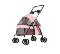 Passeggino Cani Passeggino For Animali Domestici, Passeggino Speciale For Cani, Portatile, Leggero E Pieghevole For Animali Di Piccola Taglia Quando Si Esce Passeggino Per Animali Domestici(Pink,D)