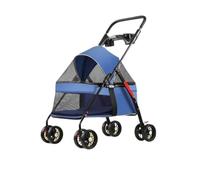 Passeggino Cani Passeggino For Animali Domestici, Passeggino Speciale For Cani, Portatile, Leggero E Pieghevole For Animali Di Piccola Taglia Quando Si Esce Passeggino Per Animali Domestici(Blue,D)