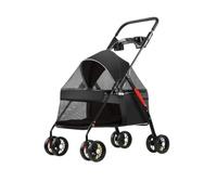 Passeggino Cani Passeggino For Animali Domestici, Passeggino Speciale For Cani, Portatile, Leggero E Pieghevole For Animali Di Piccola Taglia Quando Si Esce Passeggino Per Animali Domestici(Black,D)